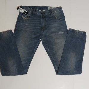 NWT Diesel Krayver 28 W L 32 Jeans Slim Carrot